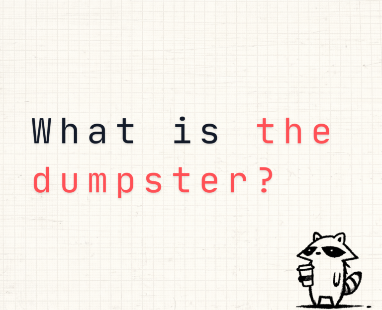 PORTADA que es the dumpster?
