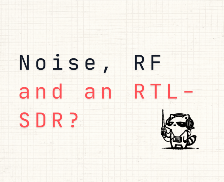 Portada Noise, RF and an RTL-SDR